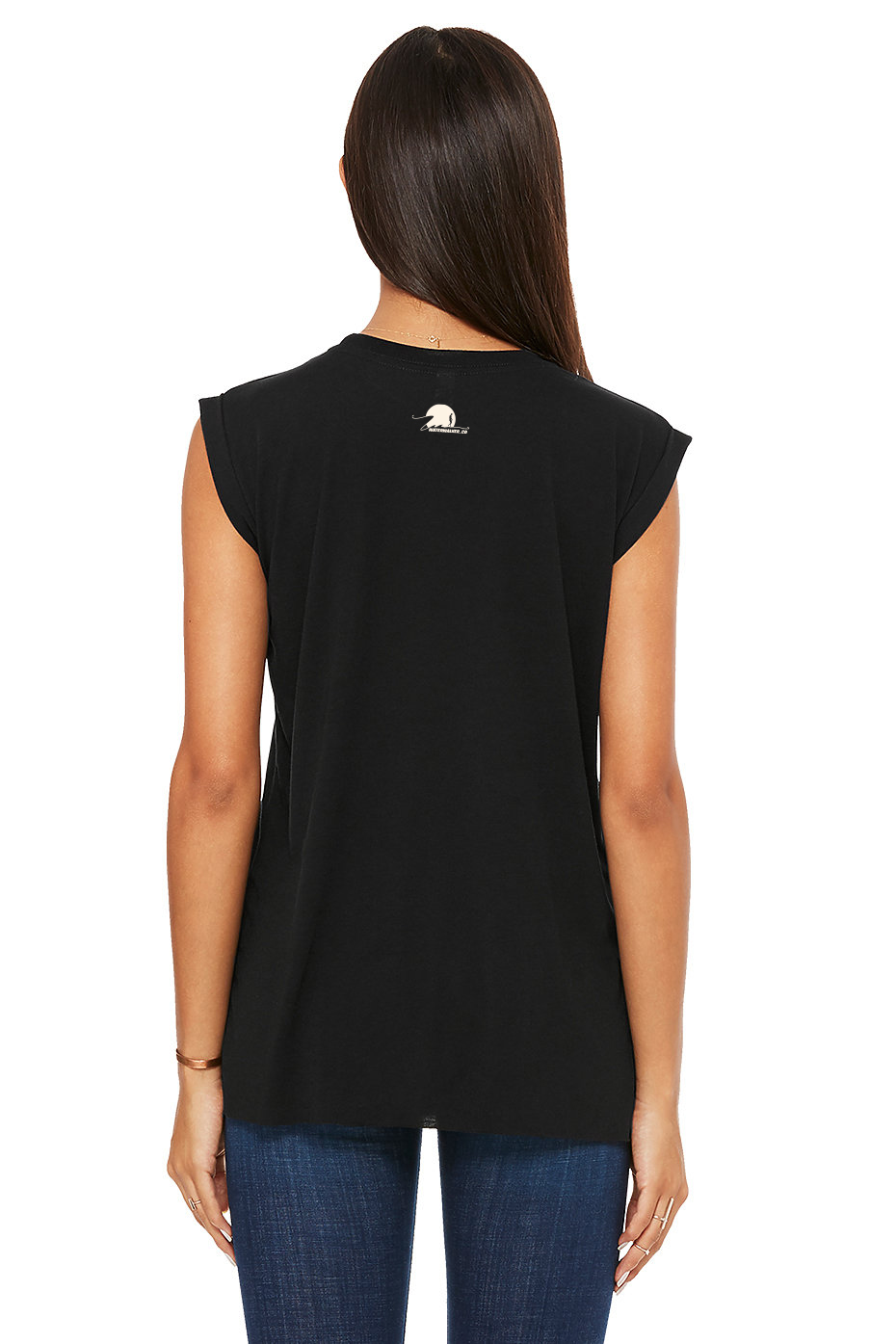 _Prophetic Christian Clothing Brand Streetwear Waterwalker Women's Logo Muscle Tee - Image 6