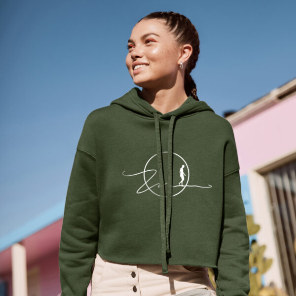 Waterwalker Logo Cropped Fleece Hoodie for Women