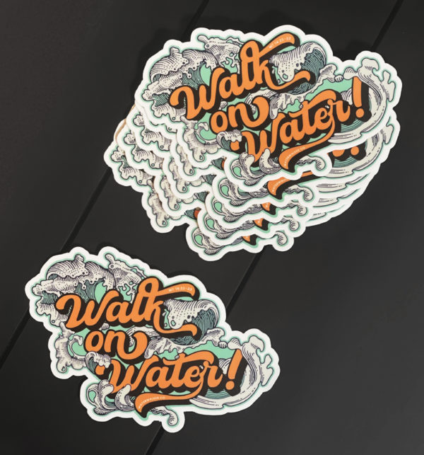 Walk on Water Vinyl Sticker - Image 6