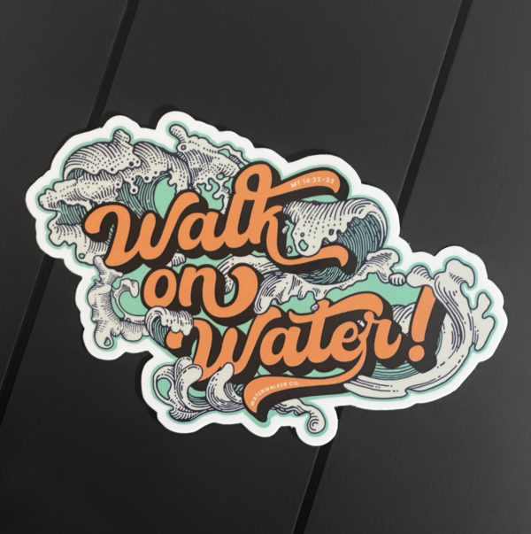 Walk on Water Vinyl Sticker - Image 3