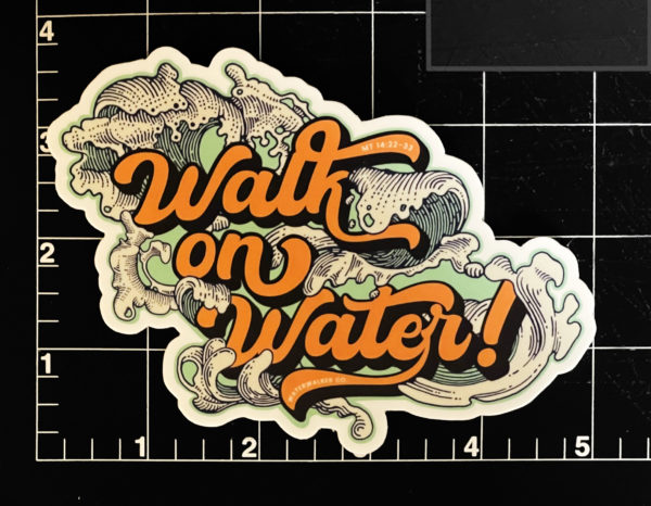 Walk on Water Vinyl Sticker - Image 4