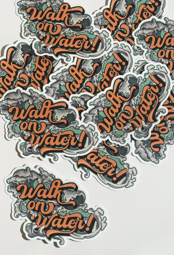 Walk on Water Vinyl Sticker - Image 5