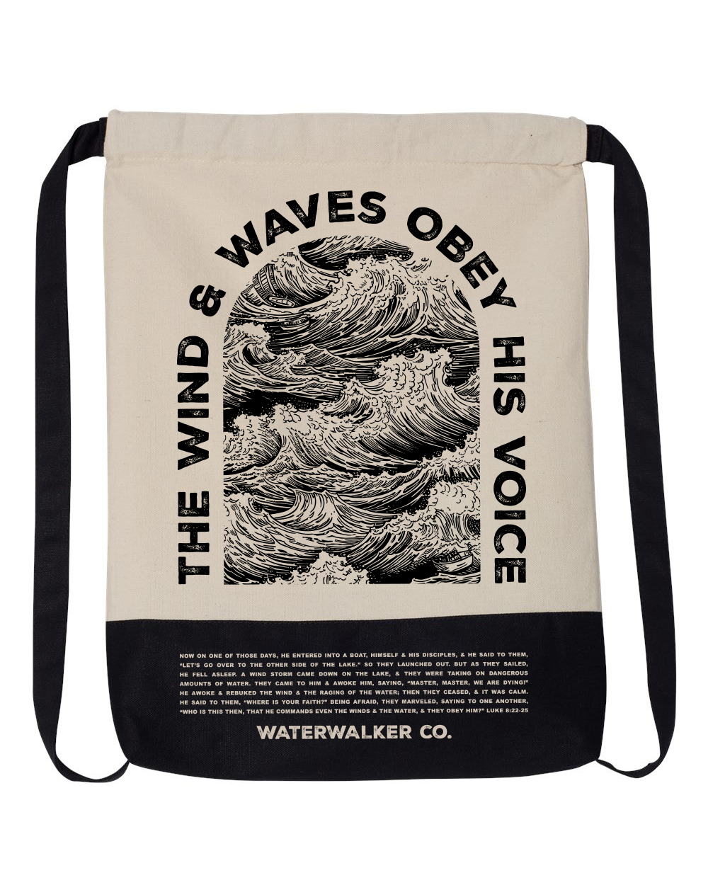 _Prophetic Christian Clothing Brand Streetwear Wind & Waves Backpack - Image 2