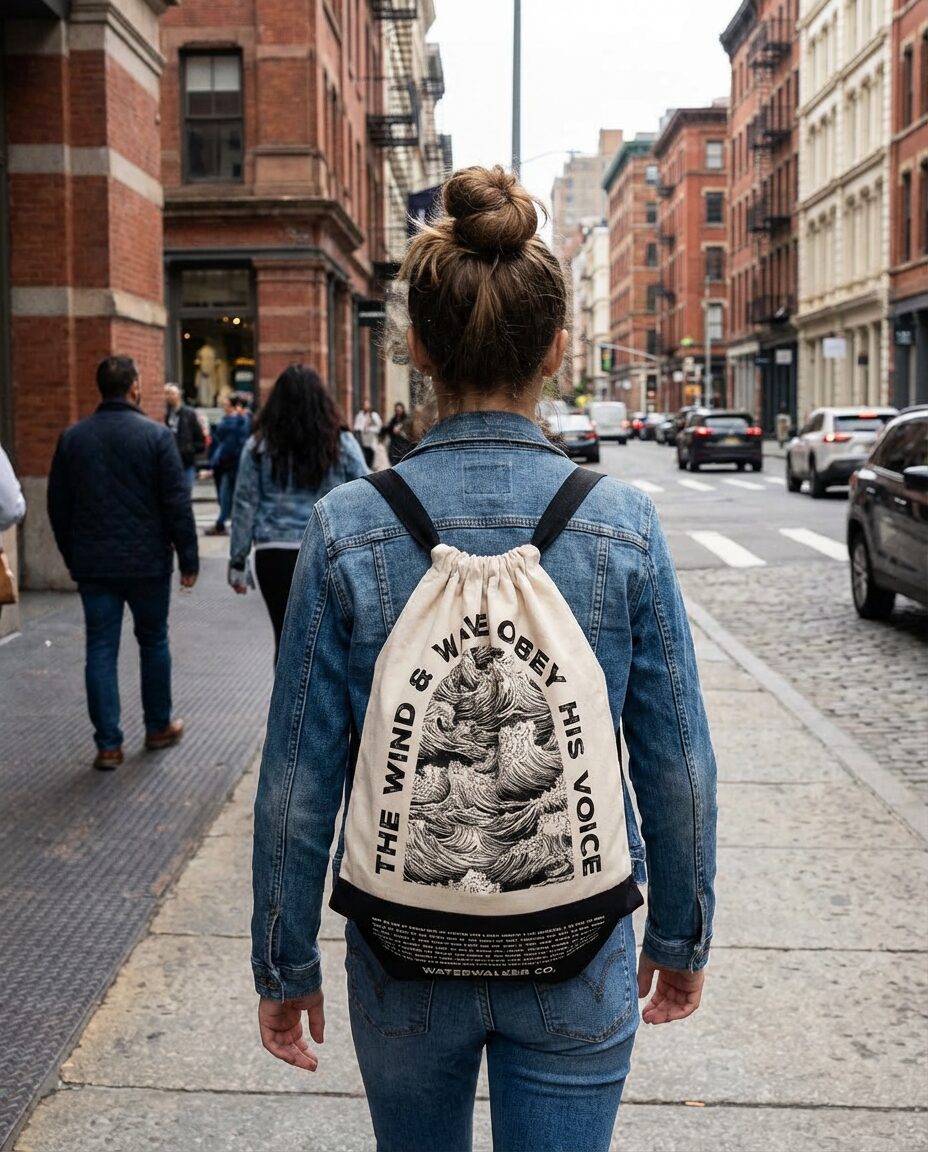 _Prophetic Christian Clothing Brand Streetwear Wind & Waves Backpack - Image 3