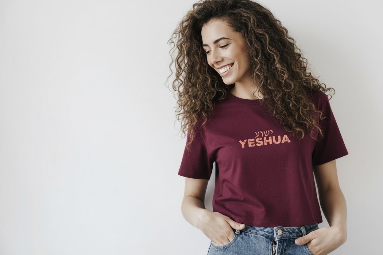 _Prophetic Christian Clothing Brand Streetwear YESHUA Wind & Waves Women's Boxy Tee - COMING SOON - Image 4