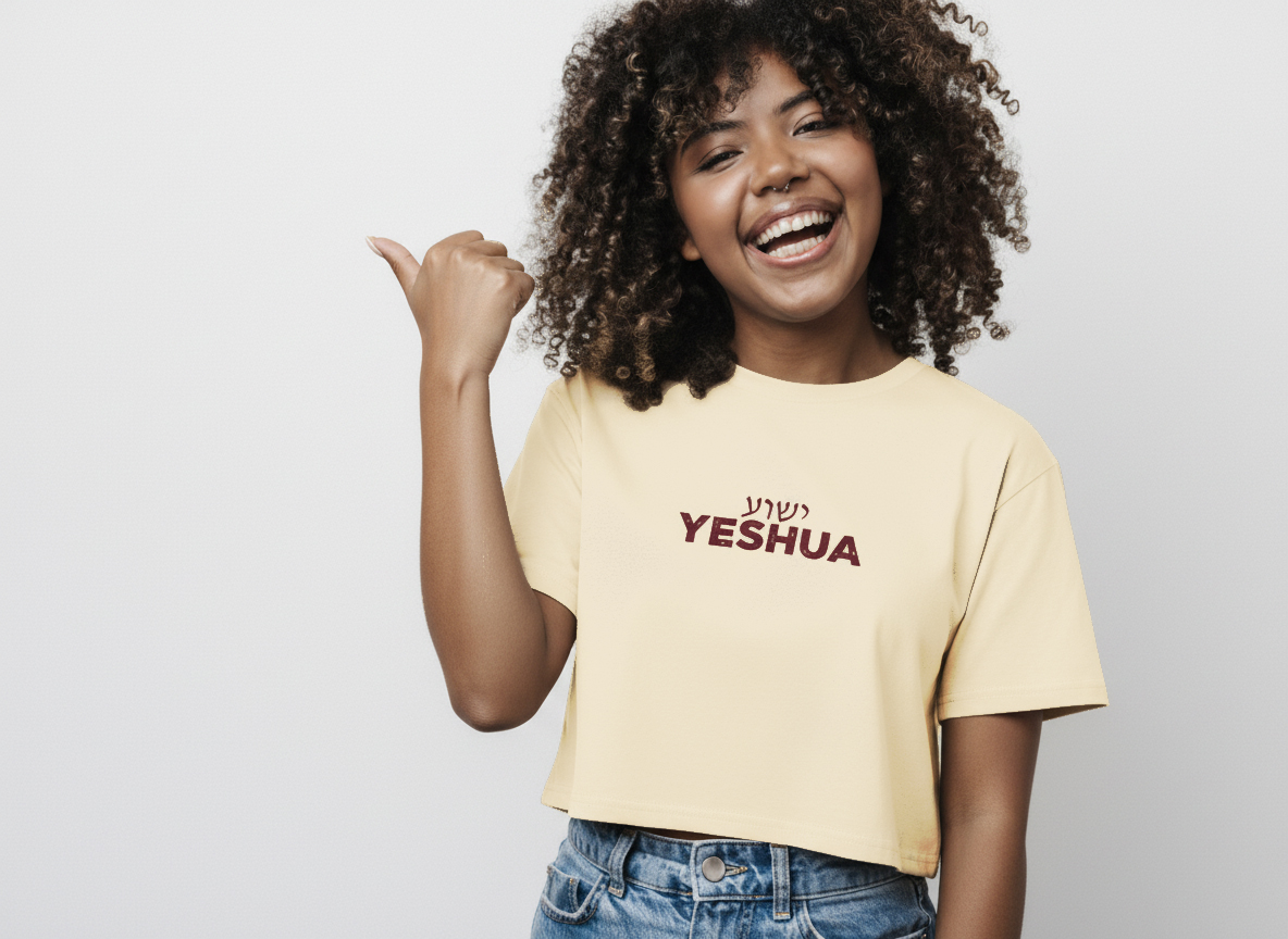 _Prophetic Christian Clothing Brand Streetwear YESHUA Wind & Waves Women's Boxy Tee - COMING SOON - Image 2